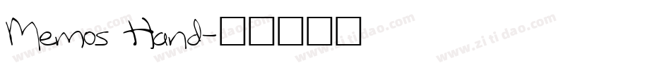 Memos Hand字体转换